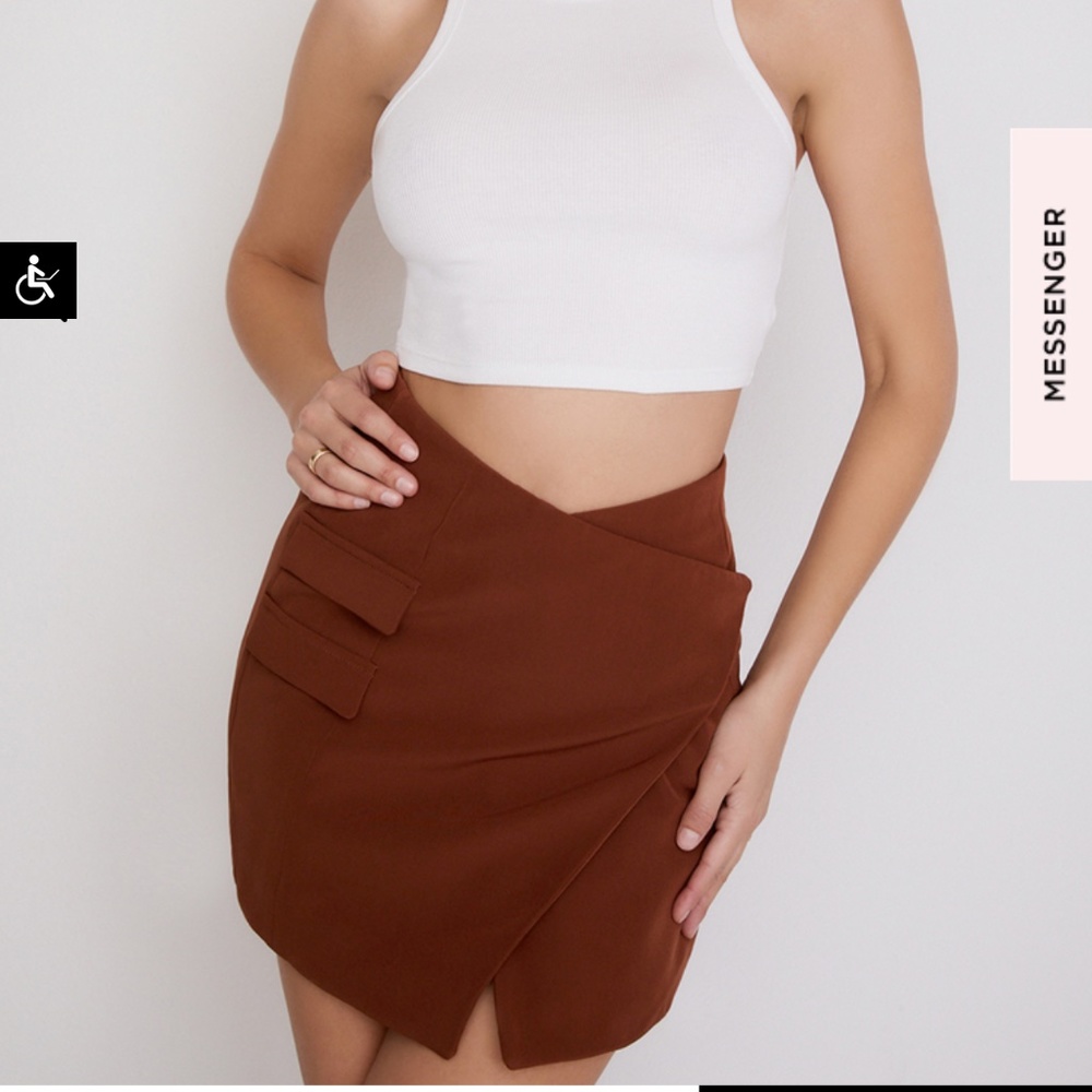 Mistress rocks/ house of cb  MISTRESS ROCKS REFLECT RUST ASYMMETRIC TAILORED MIN